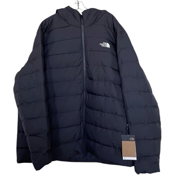 North Face Big Aconcagua 3 Jacket Mens Size 3X Puffer Down Asphalt Grey Hoody - Picture 1 of 10